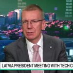 Latvia’s Rinkevics on Tech Meetings, Russian Drones