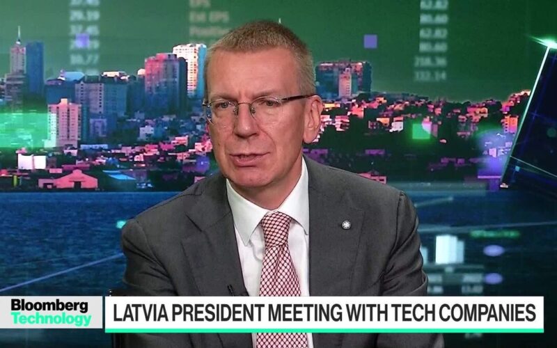 Latvia’s Rinkevics on Tech Meetings, Russian Drones