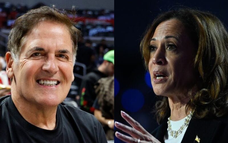 Mark Cuban wants to take out Chinese knockoffs, and he says Kamala Harris is on the same page