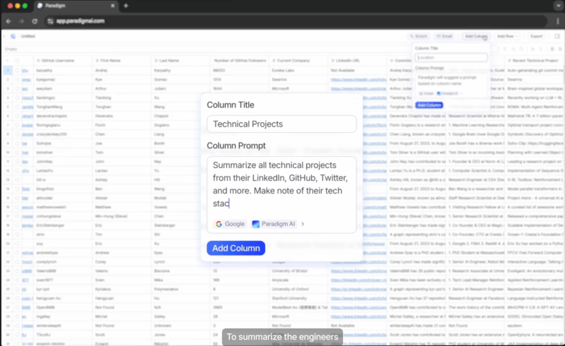 Paradigm launches to reinvent the spreadsheet with generative AI, filling in 500 cells per minute