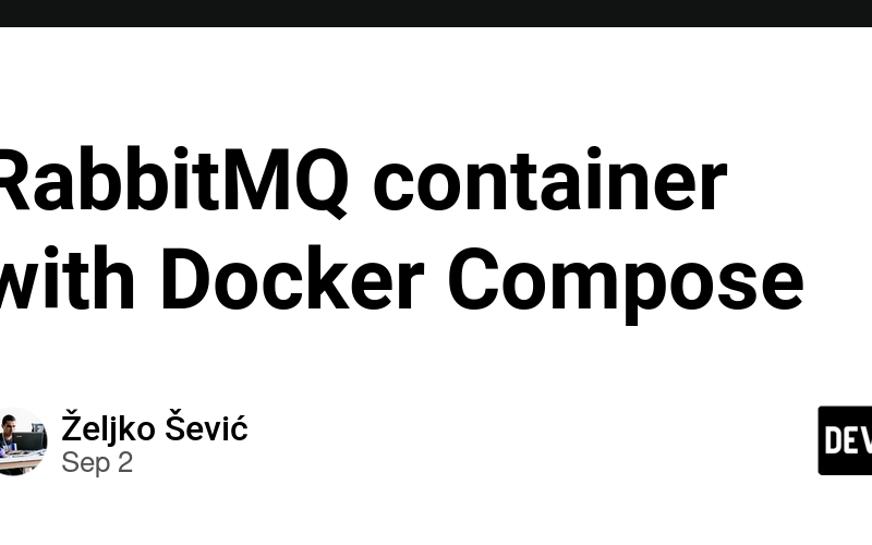 RabbitMQ container with Docker Compose