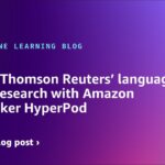 Scaling Thomson Reuters’ language model research with Amazon SageMaker HyperPod | Amazon Web Services