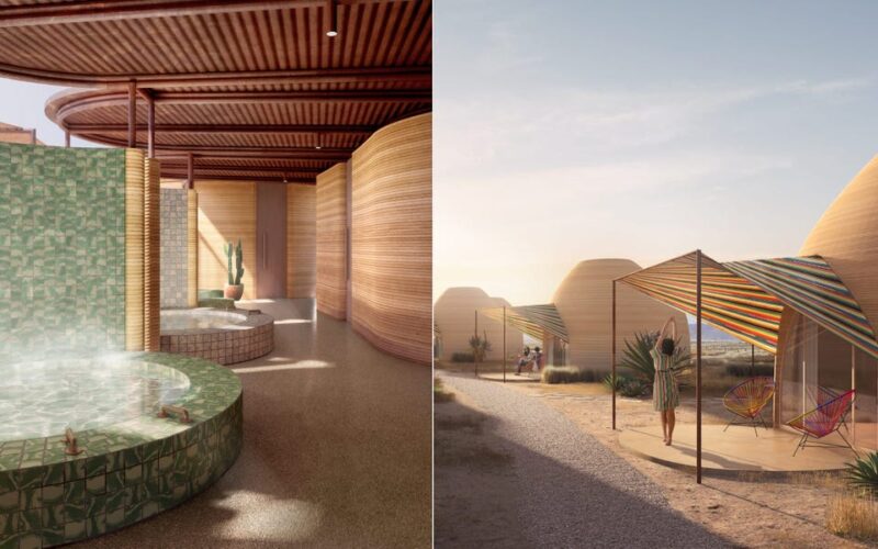 See what it'll be like staying at a luxury 3D printed hotel in the West Texas desert