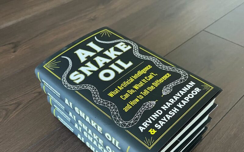 Starting reading the AI Snake Oil book online today