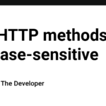 TIL: HTTP methods are case-sensitive