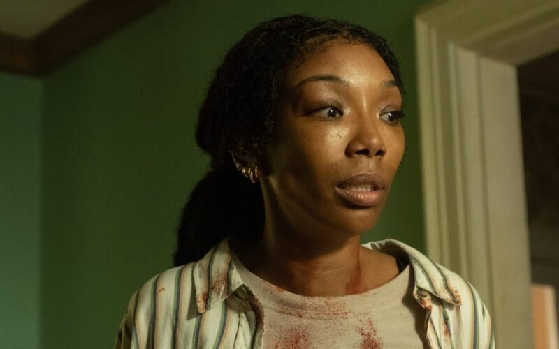 The shocking twist ending of Brandy's new A24 horror movie might not be what you think, says 'The Front Room' directors