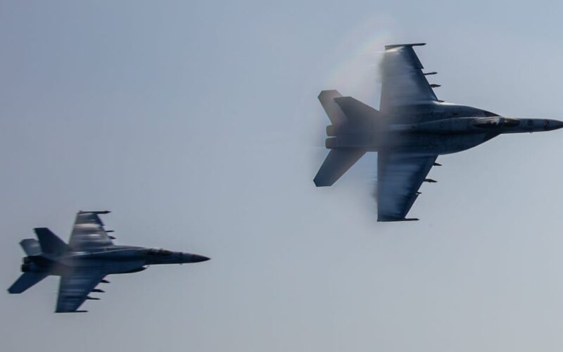 US warships and aircraft are readying for a fight as further violence grips the Middle East