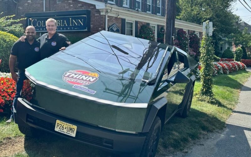 2 New Jersey restaurateurs turned a Cybertruck into a mobile pizza oven — and they want to cook for Elon Musk