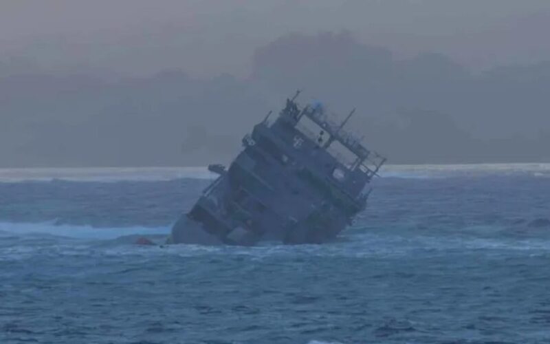 $63 million Royal New Zealand Navy ship capsizes and sinks off Samoa