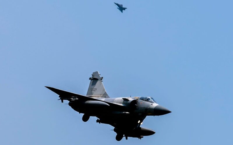 A record-breaking 153 Chinese warplanes flew around Taiwan in war games meant as a warning