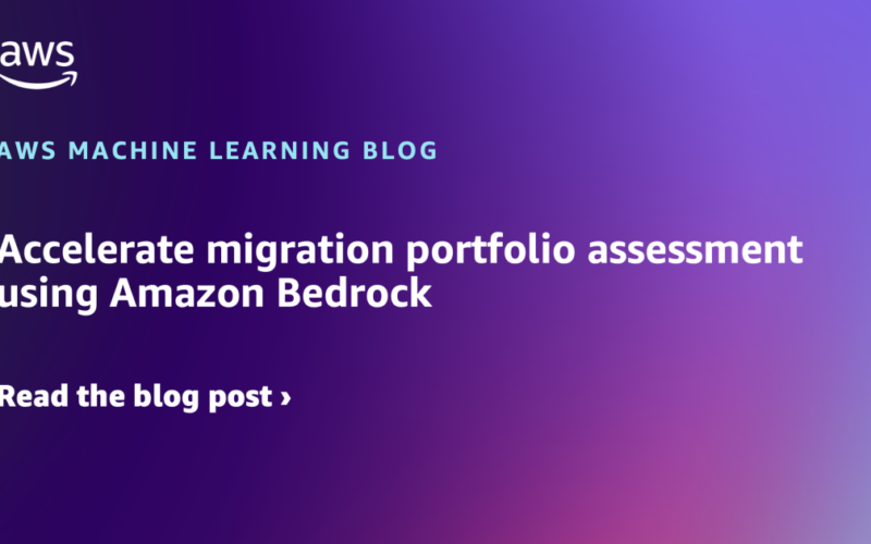 Accelerate migration portfolio assessment using Amazon Bedrock | Amazon Web Services