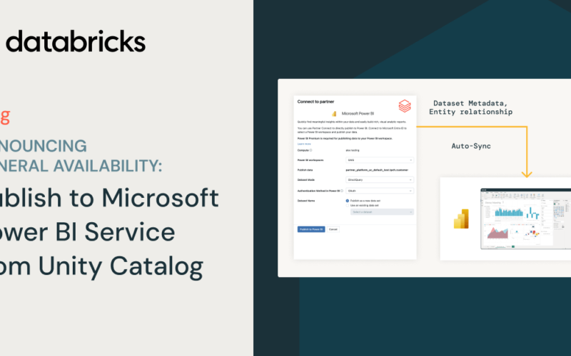 Announcing General Availability: Publish to Microsoft Power BI Service from Unity Catalog