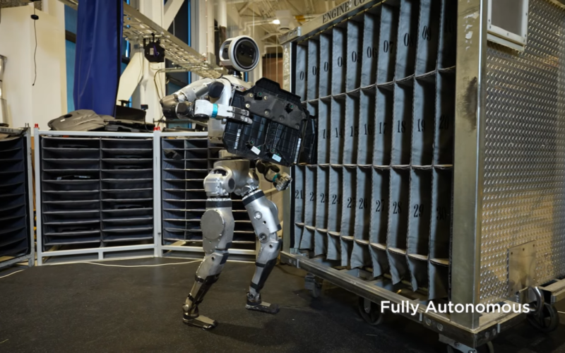 Boston Dynamics’ Atlas robot can now pick car parts on its own