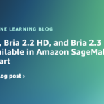 Bria 2.3, Bria 2.2 HD, and Bria 2.3 Fast are now available in Amazon SageMaker JumpStart | Amazon Web Services