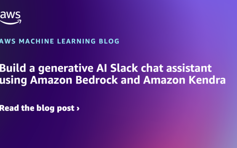 Build a generative AI Slack chat assistant using Amazon Bedrock and Amazon Kendra | Amazon Web Services