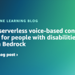 Build a serverless voice-based contextual chatbot for people with disabilities using Amazon Bedrock | Amazon Web Services