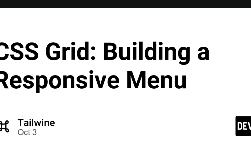 CSS Grid: Building a Responsive Menu