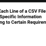 Check Each Line of a CSV File and Output Specific Information according to Certain Requirements #53