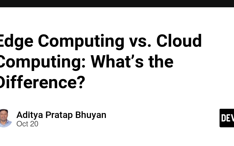 Edge Computing vs. Cloud Computing: What’s the Difference?