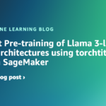 Efficient Pre-training of Llama 3-like model architectures using torchtitan on Amazon SageMaker | Amazon Web Services