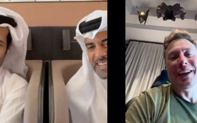 Elon Musk joined a video call at 38,000 feet to show off Qatar Airways' new Starlink WiFi