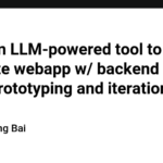 Engy, an LLM-powered tool to generate webapp w/ backend for quick prototyping and iteration