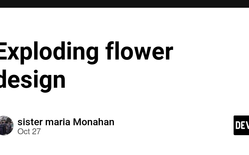 Exploding flower design