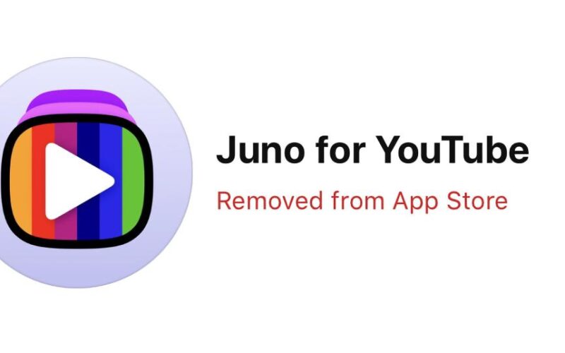 Google allegedly got the Juno YouTube app removed from the Vision Pro App Store