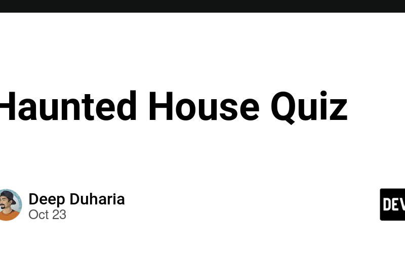 Haunted House Quiz