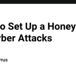 How to Set Up a Honeypot for Cyber Attacks