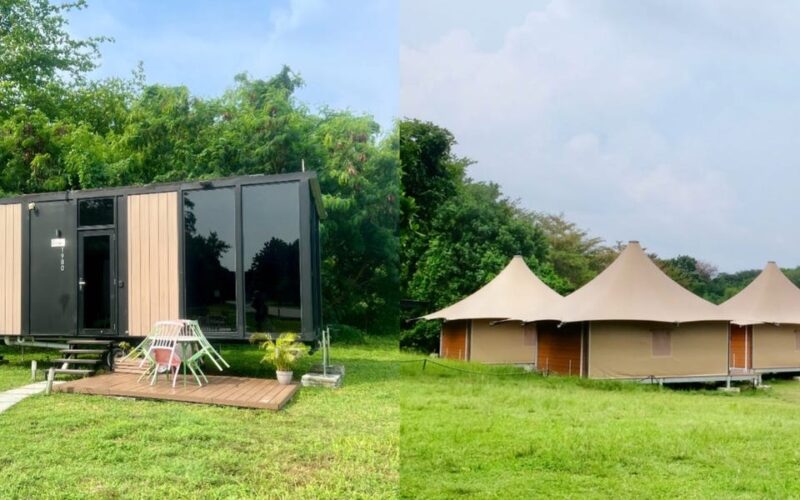 I stayed in a glamping tent and a tiny house resort on a small island near Singapore. One was a better escape from city life.