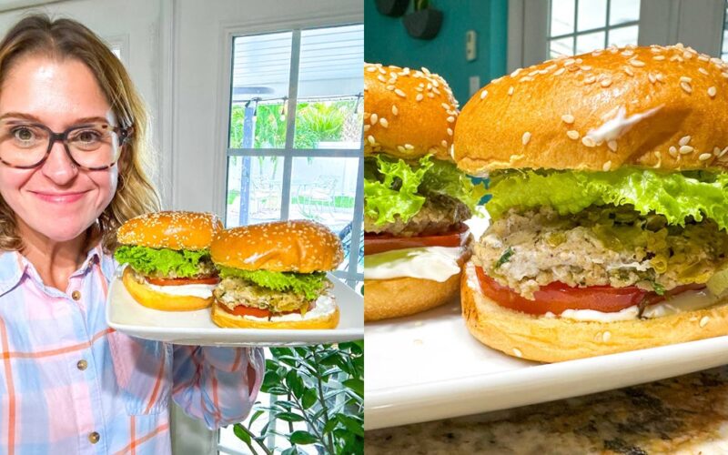 I tried Martha Stewart's green-chile chicken burgers. The recipe only called for 6 ingredients but was anything but simple to make.