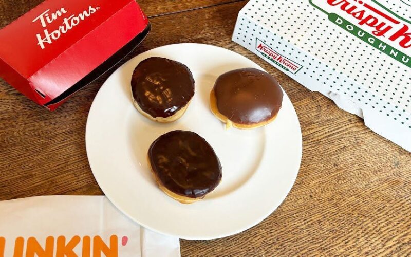 I tried the same doughnut at Dunkin', Krispy Kreme, and Tim Hortons. The best one came from a gas-station kiosk.