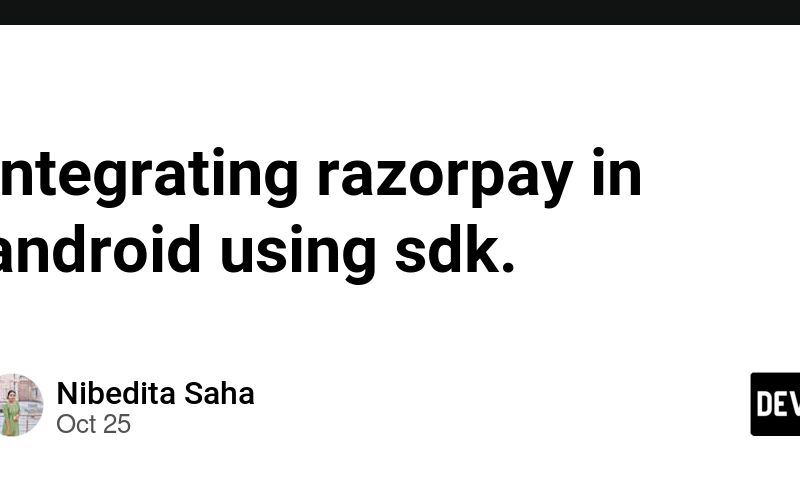 Integrating razorpay in android using sdk.