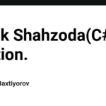 Kichik Shahzoda(C#) solution.