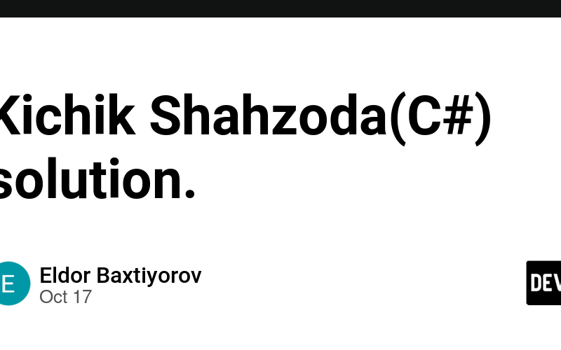 Kichik Shahzoda(C#) solution.