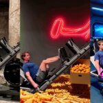 Mark Zuckerberg Shows Off Bizarre Video of Himself Leg Pressing Chicken Nuggets