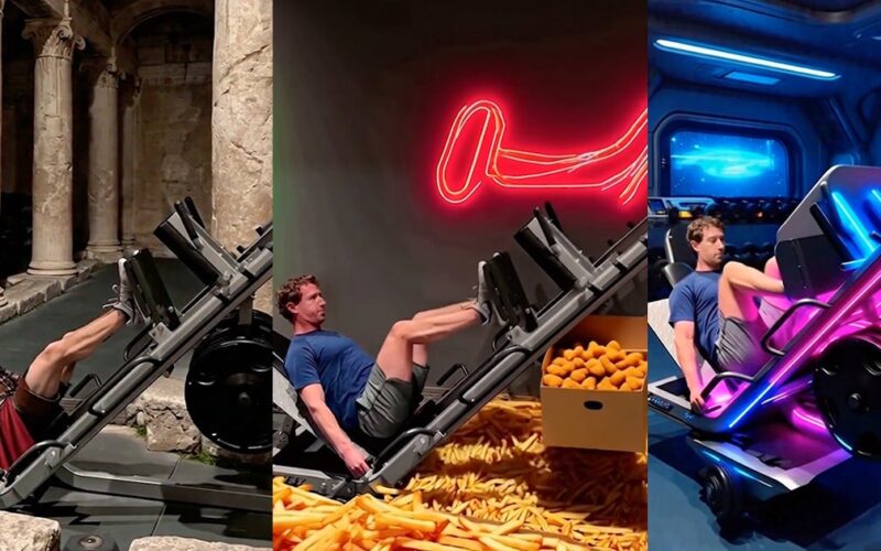 Mark Zuckerberg Shows Off Bizarre Video of Himself Leg Pressing Chicken Nuggets