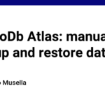 MongoDb Atlas: manual backup and restore data