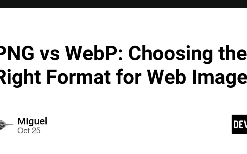 PNG vs WebP: Choosing the Right Format for Web Images