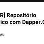 [PT_BR] Repositório Genérico com Dapper.Contrib