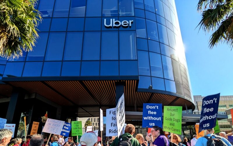 Protesters Say Uber and Lyft Are Still Failing Their Blind Passengers