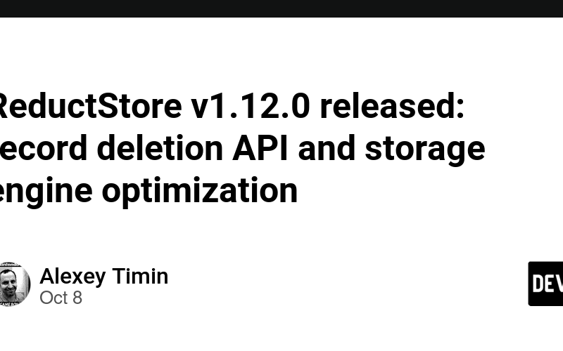 ReductStore v1.12.0 released: record deletion API and storage engine optimization