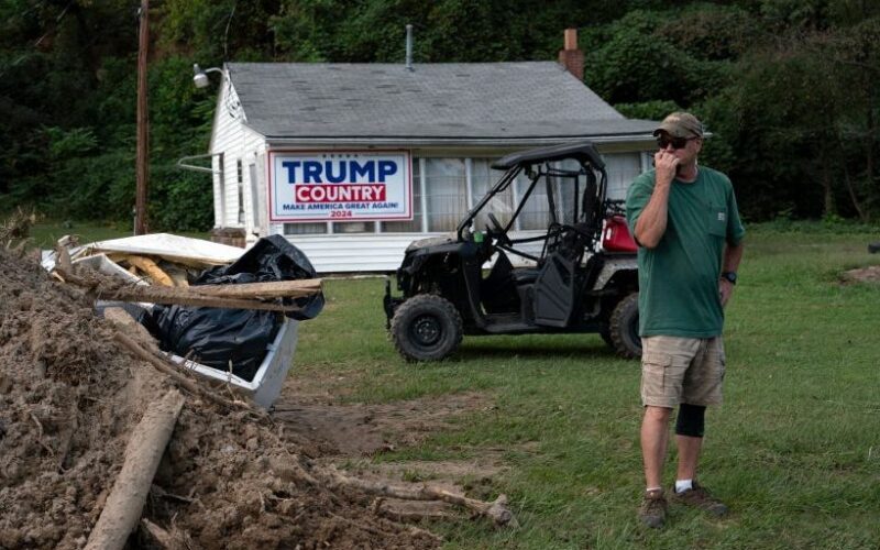 Rural North Carolinians are key for Trump's election chances in the swing state. Hurricane Helene upended their lives.