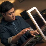 The Roli Airwave is a high-tech keyboard teaching tool inspired by the theremin