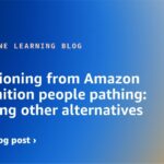 Transitioning from Amazon Rekognition people pathing: Exploring other alternatives | Amazon Web Services