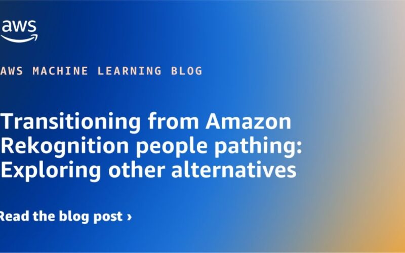 Transitioning from Amazon Rekognition people pathing: Exploring other alternatives | Amazon Web Services