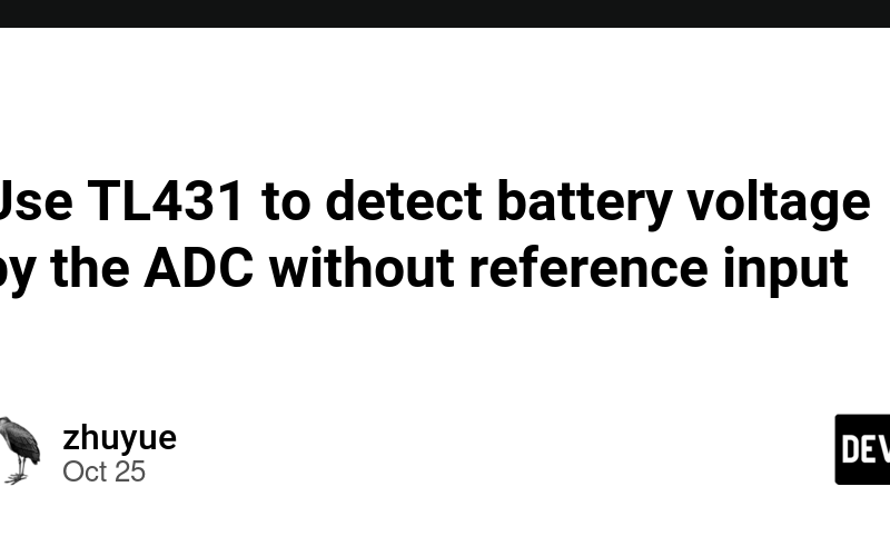 Use TL431 to detect battery voltage by the ADC without reference input