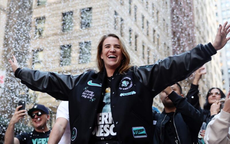 WNBA champions the New York Liberty transformed the Financial District into a party to celebrate their record-breaking season