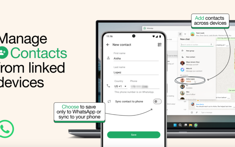 WhatsApp will soon let users add contacts from any device